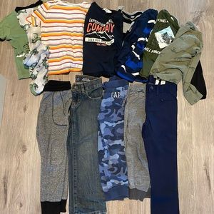 Lot of 4-5T boys tops, pants